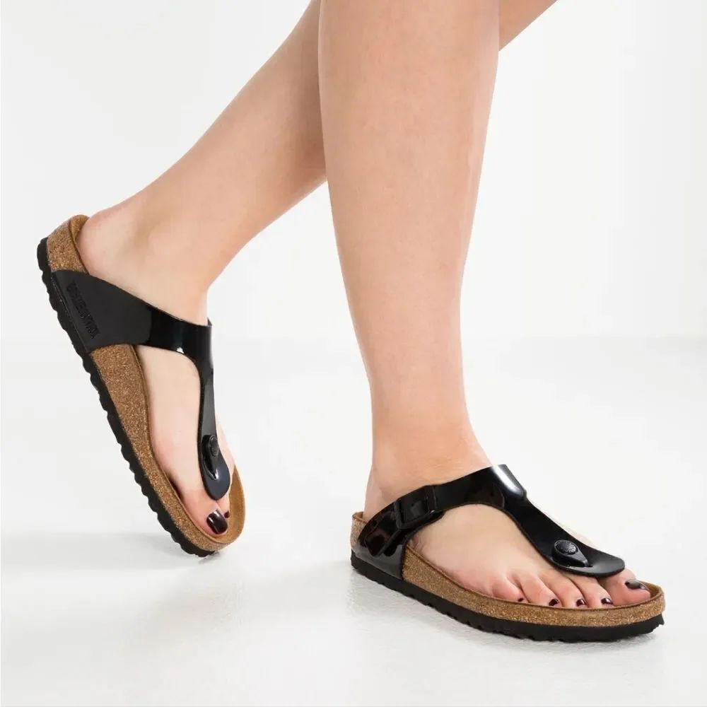 BRAND NEW BIRKENSTOCK GIZED BIRKO THONG CORK SLIP-ON WOMEN"S FLAT SANDAL